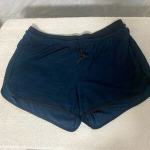 RIBoom Workout Running Shorts Double Layer Active Yoga Gym Sport Shorts Large